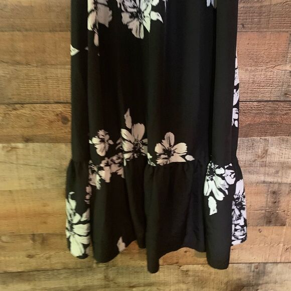 MM Couture by Miss Me black and white floral‎ strapless dress, small - Picture 5 of 15